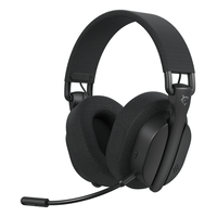 Miniatura 1 de White Shark FIRECREST Auriculares Inal  mbrico y al  mbrico Diadema Juego USB Tipo C Bluetooth Negro