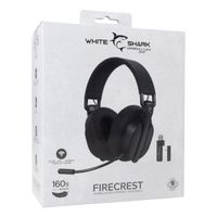 Miniatura 12 de White Shark FIRECREST Auriculares Inal  mbrico y al  mbrico Diadema Juego USB Tipo C Bluetooth Negro