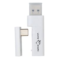 Miniatura 11 de White Shark FIRECREST Auriculares Inal  mbrico y al  mbrico Diadema Juego USB Tipo C Bluetooth Blanco  Gris