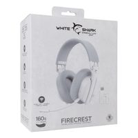 Miniatura 12 de White Shark FIRECREST Auriculares Inal  mbrico y al  mbrico Diadema Juego USB Tipo C Bluetooth Blanco  Gris