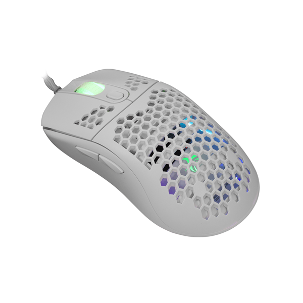 White Shark GALAHAD White rat n Juego Ambidextro USB tipo A ptico 7200 DPI