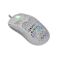 Miniatura 2 de White Shark GALAHAD White rat  n Juego Ambidextro USB tipo A   ptico 7200 DPI