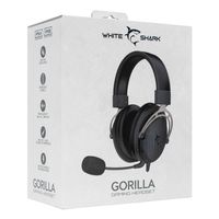 Miniatura 8 de White Shark GORILLA Auriculares Al  mbrico Diadema Juego Gris  Negro