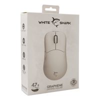 Miniatura 8 de White Shark GRAPHENE W rat  n Universal Ambidextro USB Type A   PS 2   ptico 12400 DPI