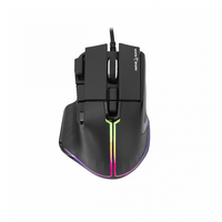 Miniatura 1 de White Shark MARROK Black rat  n Oficina mano derecha USB tipo A   ptico 12000 DPI