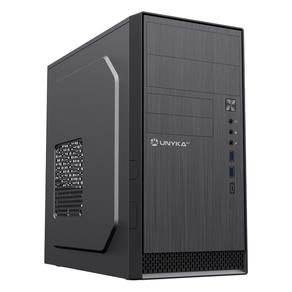 UNYKA-Caja-Ordenador-AERO-C12-Micro-ATX-Negra-2x-USB-3.0-1x-USB-Type-C-2.0