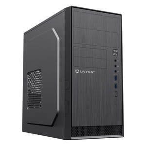 UNYKA-Caja-Ordenador-AERO-C12-Micro-ATX-Negra-2x-USB-3.0-1x-USB-Type-C-2.0