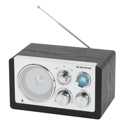 RADIO DENVER DE DISEÃ?O MODERNO NEGRA