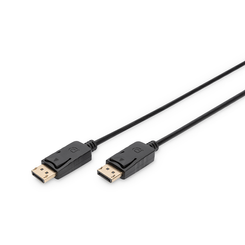 Cable de conexi n DisplayPort  DP M/M  1.0m  w/interlock  Ultra HD 4K  sw