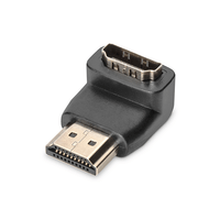 Miniatura 1 de HDMI adapter  type A  90  angled M/F  Ultra HD 60p  sw  dorado