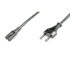 Cable de red  euro C7 M/F  1.8m   H03VVH2-F 0.75qmm  sw