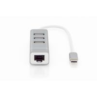 Miniatura 6 de DIGITUS 3P USB 2.0 HUB + FAST ETHERNET LAN ADAPTOR TYPE  C