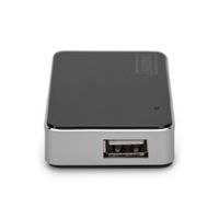 Miniatura 3 de USB 2.0  4-PORT HUB  4X USB A/F  1X USB BMINI/F INCL. USB A/M TO      MINI5P CABLE  BLACK