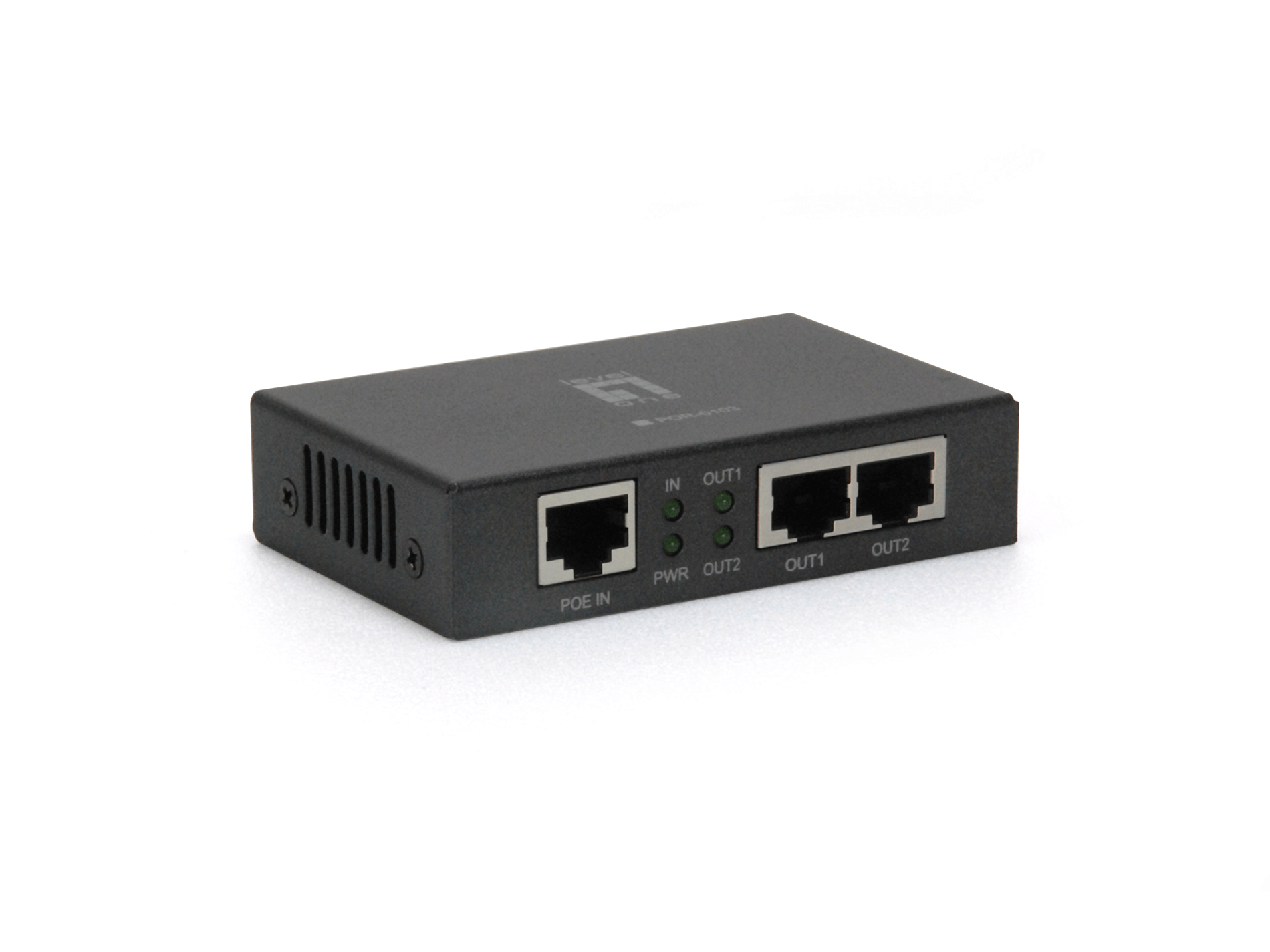 POE EXTENDER LEVEL ONE POR-0103 2 PUERTOS PoE+ EXTIENDE 100m