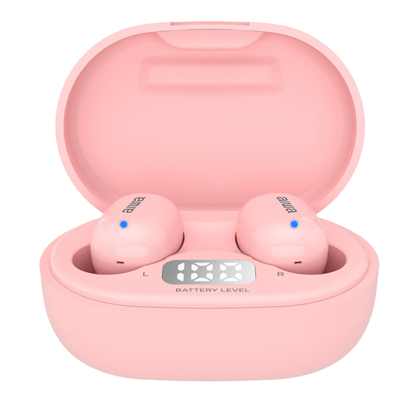 AURICULAR INTRAUDITIVO BLUETOOTH AIWA EBTW-150PK PINK BT 5.0 TWS ESTUCHE DE RECARGA CON BATERIA DE L