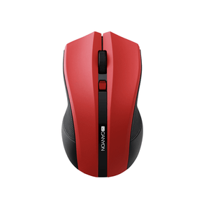 CANYON Raton optico inalambrico 2.4GHz con 4 botones, DPI 800/1200/1600, Rojo CNE-CMSW05R