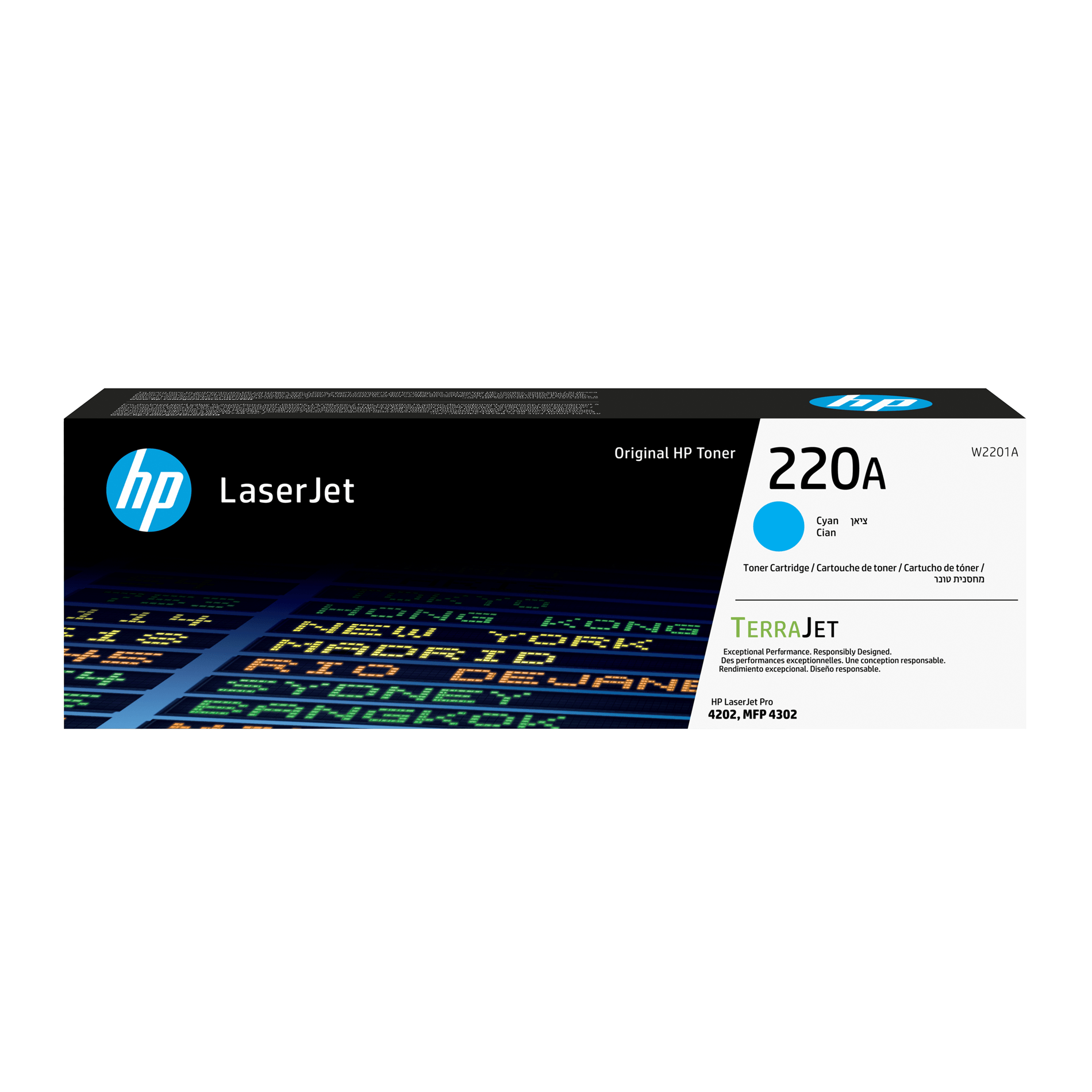 HP 220A CYAN ORIGINAL LASERJET TONER CARTR ID