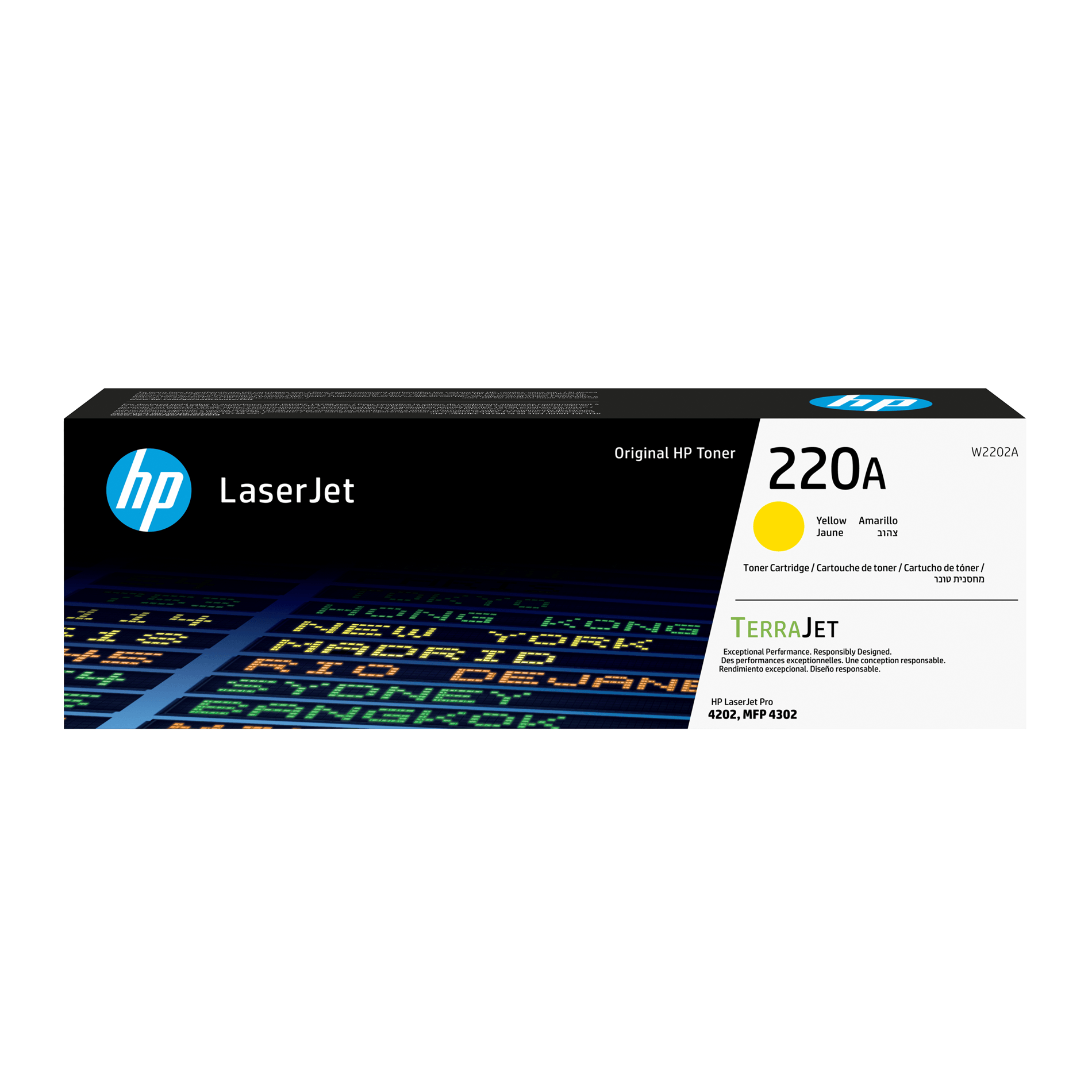 HP 220A YELLOW ORIGINAL LASERJET TONER CARTR ID