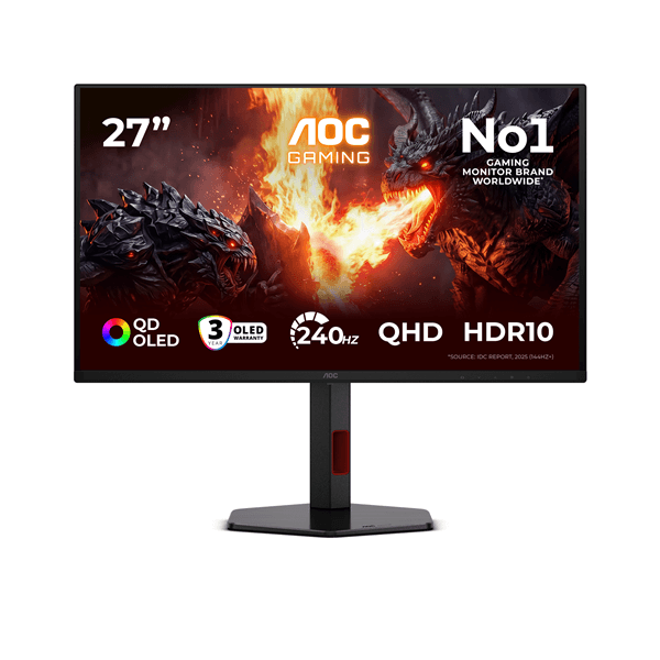 Monitor AOC Q27G4ZDR 26.5" QD-OLED OLED Quad HD HDMI
