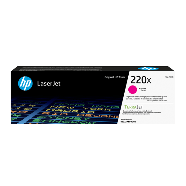 HP 220X ORIGINAL MAGENTA LASERJET TONER CARTR ID