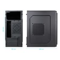 Miniatura 3 de TOOQ  Caja Minitorre Micro-ATX “DODEKA ULTRA” Negra  Negro Incluye Fuente