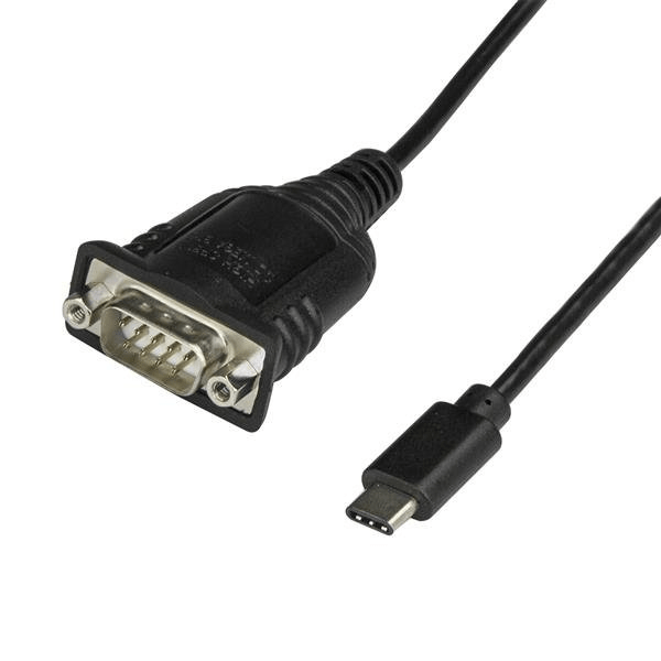 adaptador usb tipo c a serie db9 rs232 con retencion com