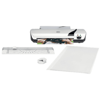 Miniatura 1 de SET PLASTIFICADORA INSPIRE+ BLANCA A4 + CIZALLA + CORTADOR ESQUINAS GBC 4410034
