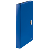 Miniatura 1 de CARPETA POLIPROPILENO ACORDEON 5 POSICIONES+BOLSILLO FRONTAL BROCHE GIRATORIO A4 RECYCLE AZUL LEITZ 46240035