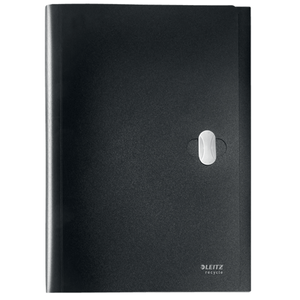CARPETA-POLIPROPILENO-ACORDEON-5-POSICIONES-BOLSILLO-FRONTAL-BROCHE-GIRATORIO-A4-RECYCLE-NEGRO-LEITZ-46240095
