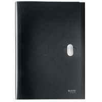 Miniatura 2 de CARPETA POLIPROPILENO ACORDEON 5 POSICIONES+BOLSILLO FRONTAL BROCHE GIRATORIO A4 RECYCLE NEGRO LEITZ 46240095