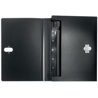 Miniatura 5 de CARPETA POLIPROPILENO ACORDEON 5 POSICIONES+BOLSILLO FRONTAL BROCHE GIRATORIO A4 RECYCLE NEGRO LEITZ 46240095