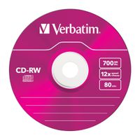Miniatura 5 de CD-RW VERBATIM: COLOR SLIM PACK 5