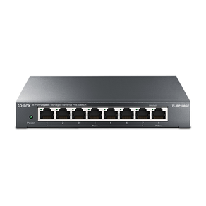 SWITCH-GESTIONABLE-REVERSE-POE-TP-LINK-RP108GE-7ENTRADAS-POE-Y-1SALIDA-POE-GIGABIT-1PUERTO-DE-SALIDA-CC-CONMUTABLE-A-5V-Y-12V