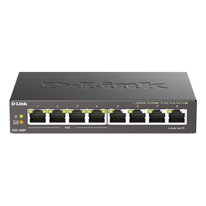SWITCH-NO-GESTIONABLE-D-LINK-DGS-1008P-8P-GIGA-CON-4P-POE--52W--SOBREMESA-NO-RACK
