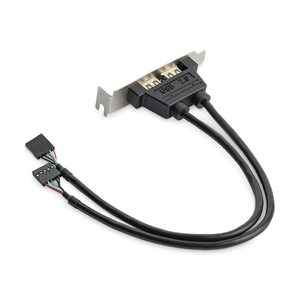 2-Port-USB-LP-Slot-Plate-Adapter