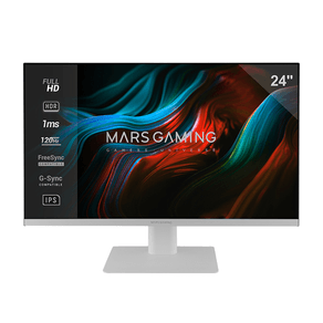 MONITOR-24--DISPLAYPORT-HDMI-VGA-MARS-GAMING-MV24-IPS-FHD-120Hz-1MS-250cd-m²-VESA-100x100-BLANCO