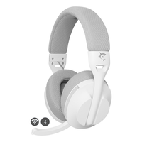 Miniatura 1 de White Shark FALCON Auriculares Inal  mbrico y al  mbrico Diadema Juego USB Tipo C Bluetooth Blanco  Gris