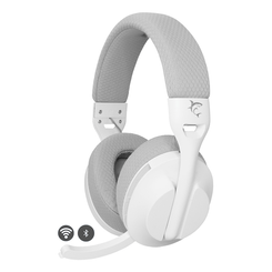White Shark FALCON Auriculares Inal  mbrico y al  mbrico Diadema Juego USB Tipo C Bluetooth Blanco  Gris