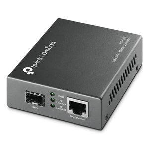 CONVERTIDOR-FIBRA-TP-LINK-MC420L-OMADA-RJ45-10Gb-A-RANURA-SFP--GIGA-MiniGBIC-MONTAJE-EN-CHASIS