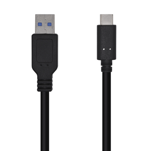 AISENS-Cable-USB-3.1-Gen-2-10-Gbps-3-A-Tipo-C-M-A-M-Negro-0.5m