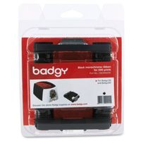 Miniatura 2 de CINTA MONOCROMO NEGRA PARA 500 IMPRESIONES COMPATIBLE BADGY 200