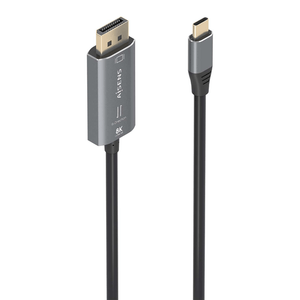 AISENS-Cable-Conversor-Aluminio-Bidireccional-USB-C-A-DisplayPort-8K-60Hz--USB-C-M-DP-M--Negro--1-8m