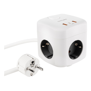 Nanocable-Base-de-enchufe-con-3-USB-c--interruptor