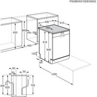 Miniatura 13 de LAVAVAJILLAS 45 CM AEG FFB62427ZM E 9 CUBIERTOS INOX