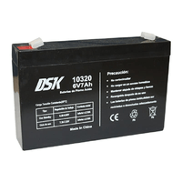 Miniatura 1 de DSK 10320 batería para sistema ups Sealed Lead Acid (VRLA) 6 V 7 Ah