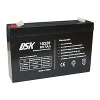 Miniatura 2 de DSK 10320 batería para sistema ups Sealed Lead Acid (VRLA) 6 V 7 Ah