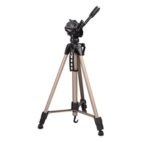 Miniatura 1 de Hama Tripode Star 61  tr    pode de 3 patas  altura ajustable desde 60cm  153 cm  Color negro y oro rosado