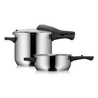 Miniatura 2 de OLLA A PRESION WMF PERFECT SET PERFECT V3 6.5+3 SIN INTERIOR SET 6,5 - 3 LITROS