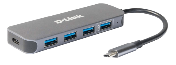HUB USB-C D-LINK DUB-2340 A 3xUSB3.0 1xUSB-C PD 60W
