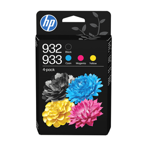 Cartucho-HEWLETT-PACKARD--Paquete-de-4-tintas-Originales-HP-932-negro-y-933-cian-magenta-amarillo-4-Colores-6ZC71AE